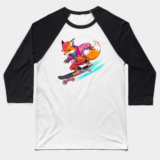 fox skater Baseball T-Shirt